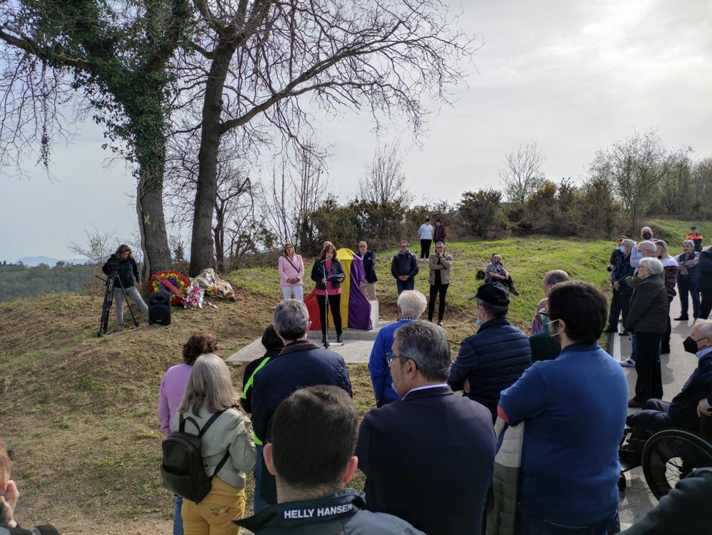 Encarnación Vicente en el acto celebrado en Santo Emiliano